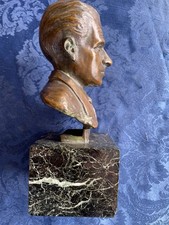 Buste En Bronze De Mr De Gerny  Sur Socle En Marbre Signé Sertorio