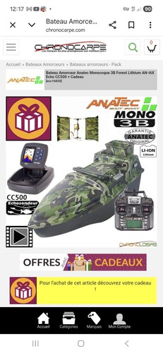 Coque beteau amorceur anatec - beteau,