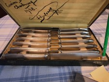 12 grands couteaux de table Anciens ERCUIS Couvert 24,5 cm