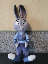 PELUCHE DOUDOU PLUSH JUDY HOPPS ZOOTOPIA LAPIN GRIS PTS 19-2016 45 CM POLICE
