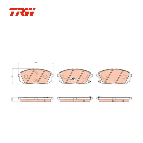 Kit plaquettes frein - de,
