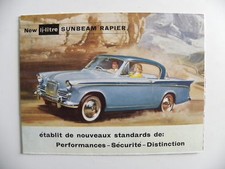 Petite brochure new SUNBEAM RAPIER 1,5 litre
