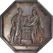 France, Jeton, Banque de France, An VIII, Dumarest, SUP+, Argent