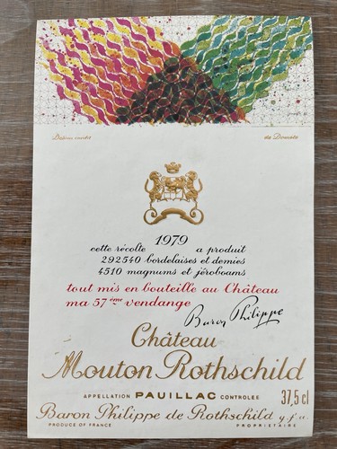 étiquette château mouton - Étiquette,