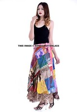 Jupe En Soie Vintage Style Patchwork Jupe En Soie Magique Indienne Filles/Femmes
