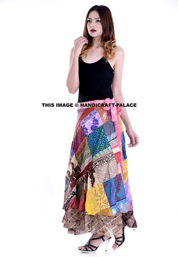 Jupe soie vintage style - jupe, en