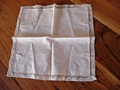 Linge ancien mouchoir - linge,