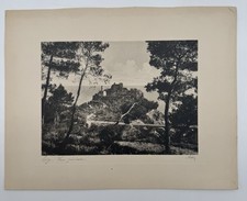 Gravure Eze depuis la