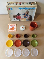 Tupperware Toys Mini Serve It Children’s Serving Set La Dinette set complet 1979