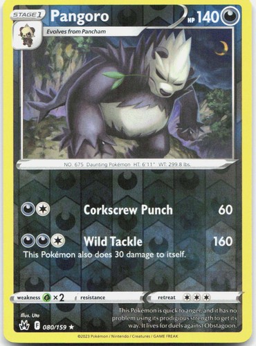 Pangoro crz 080 159 reverse - pangoro,