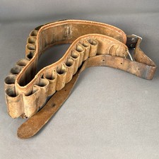 Cartouchière en cuir ancienne