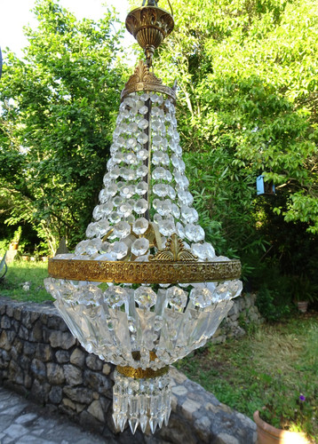Ancien lustre montgolfière - , à