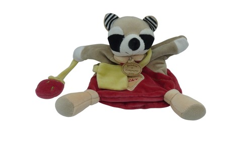 Doudou raton laveur - , maronnette