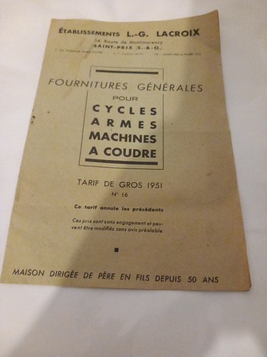 Prospectus prix pièces - prix,