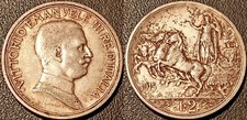 Italie - Vittorio Emanuele III - 2 Lire argent 1915 ! KM#55