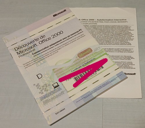 Microsoft office 2000 licence - 2000,