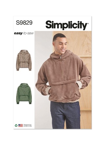 Simplicity 9829 homme demi - simplicity,