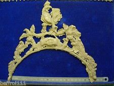 Ebauche BRONZE fronton type 18e révolution main serré UHR horloge comtoise coq