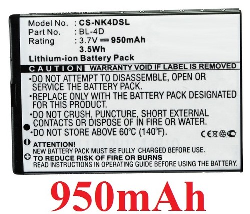 Batterie 950mah type 4d - 950mah,