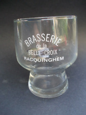 Rare verre à bière brasserie Belle Croix 1960 Racquinghem 59 62 Nord Pas Calais
