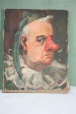 tableau peinture H/T clown.