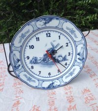 horloge cuisine pendule assiette moulin
