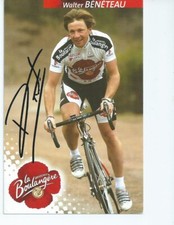 TDF  CYCLISME CP   autographe  BENETEAU   WALTER   team  LA BOULANGERE 2004