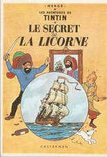 HERGE  carte postale BD