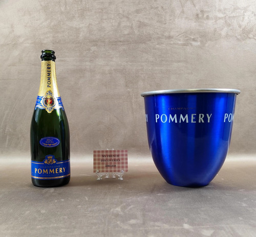 Seau champagne pommery bleu - à,