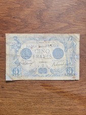 France Billet Ancien 5 Cinq