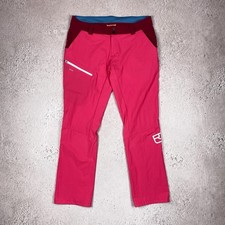 Pantalon d'extérieur rose mérinos Ortovox pour femme taille L
