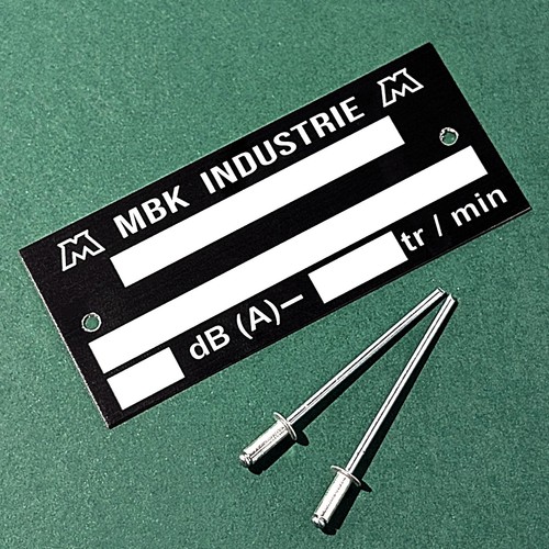 Plaque constructeur mbk - constructeur,