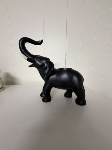 Partylite matte black elephant - partylite,