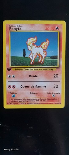 Carte pokemon ponyta 102 - pokemon, 60/102