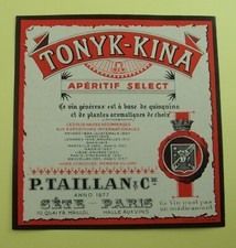 LOT DE 1 ETIQUETTE QUINQUINA