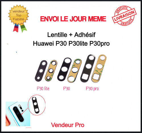 Lentille verre huawei p30 - verre,