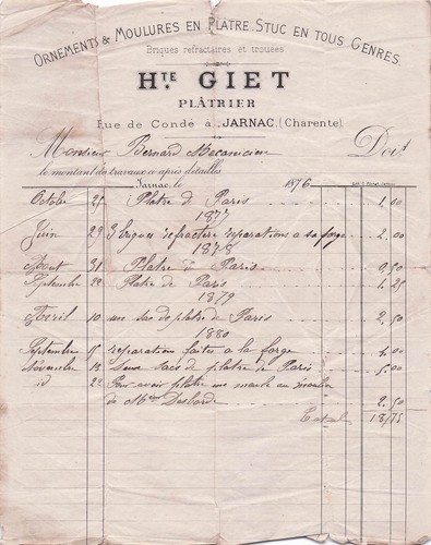 Jarnac platrier giet 1876 - platrier,