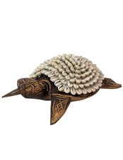 Tortue en Bois & Coquillages