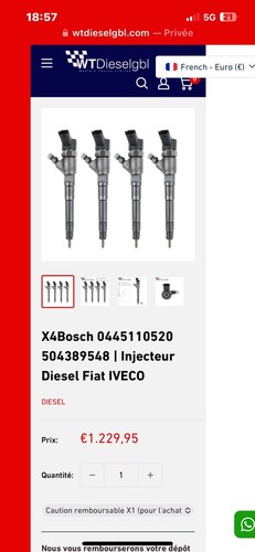 Injecteur bosch origine neuf - injecteur,