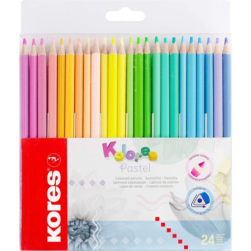 Crayons couleur pastel - 24, de