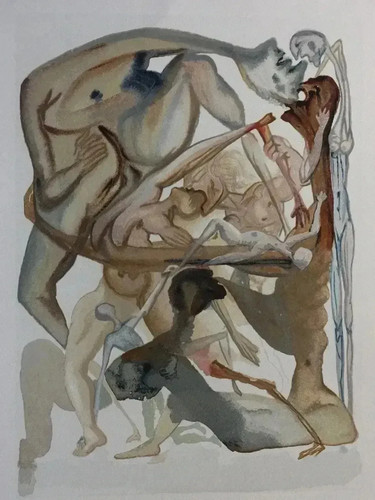 Salvador dali enfer bois - salvador,