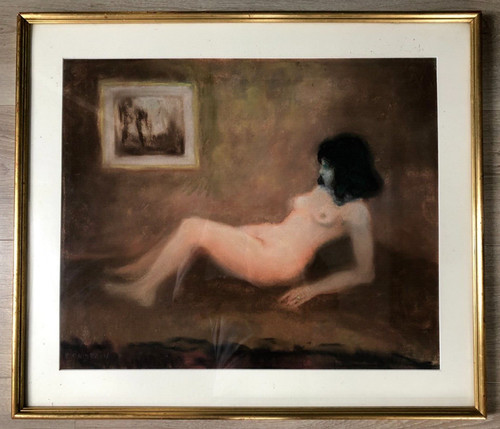 Cadre pastel technique - pastel, mixte
