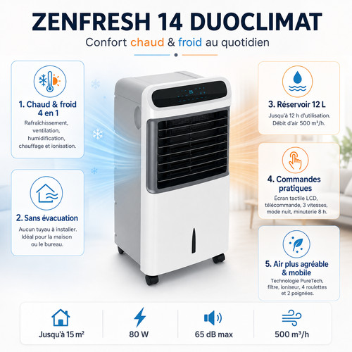 Climatiseur mobile réversible