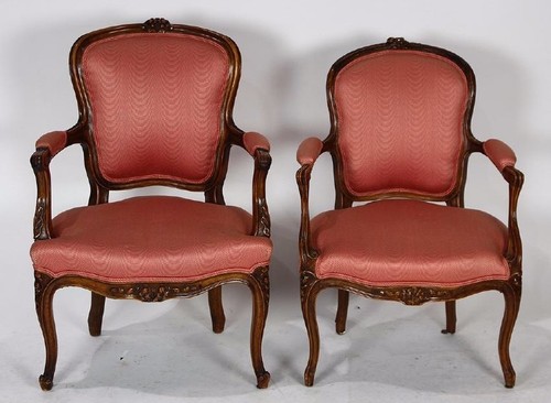 Two louis style - style, fauteuils