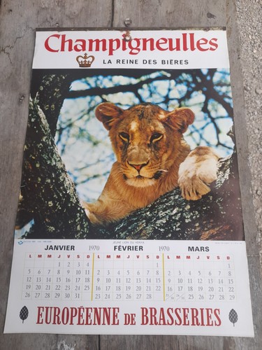 Calendrier ancien bière - ancien,