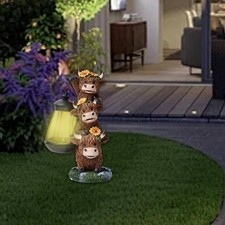 Lumière solaire de statue de