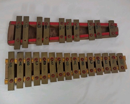 Vintage xylophone brass - xylophone,