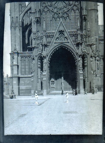 Metz plaque photo verre - -,