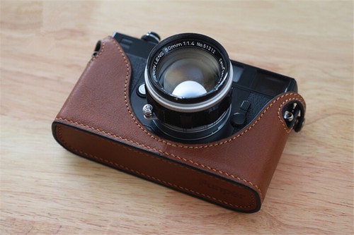 Handmade genuine leather half - genuine,