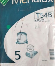 5 sacs aspirateur MOULINEX BOULE 800 MENALUX T54B